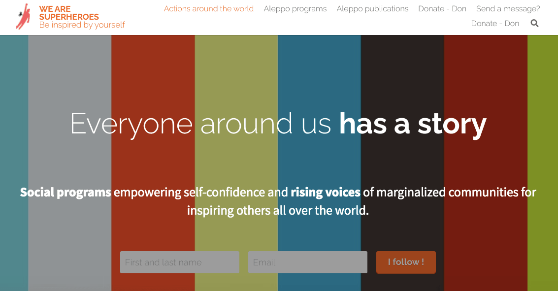 A website built on Strikingly promoting social programs to empower individuals A website built on Strikingly promoting social programs to empower individuals